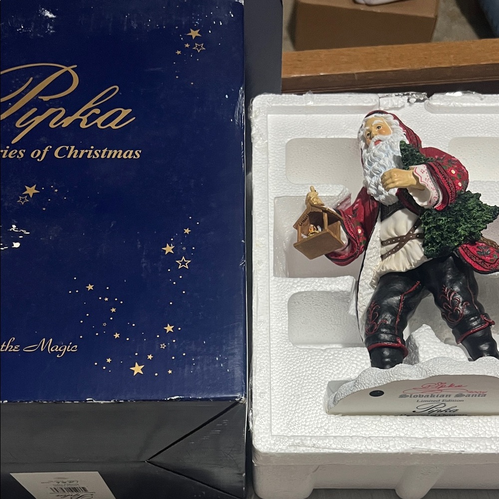 Signed Pipka “Slovakian Santa” Figurine Limited Edition #1426 or 1500